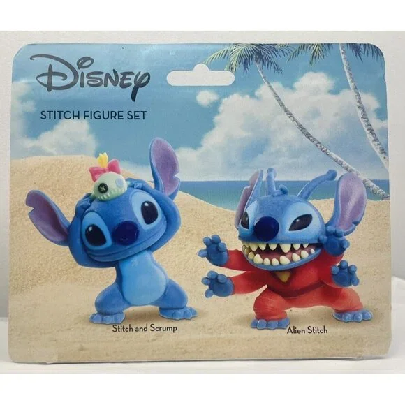 Disney LILO & Stitch Figure Set 2- Figures Stitch And Scrump .Alien Stitch 2.5” - Picture 5 of 5